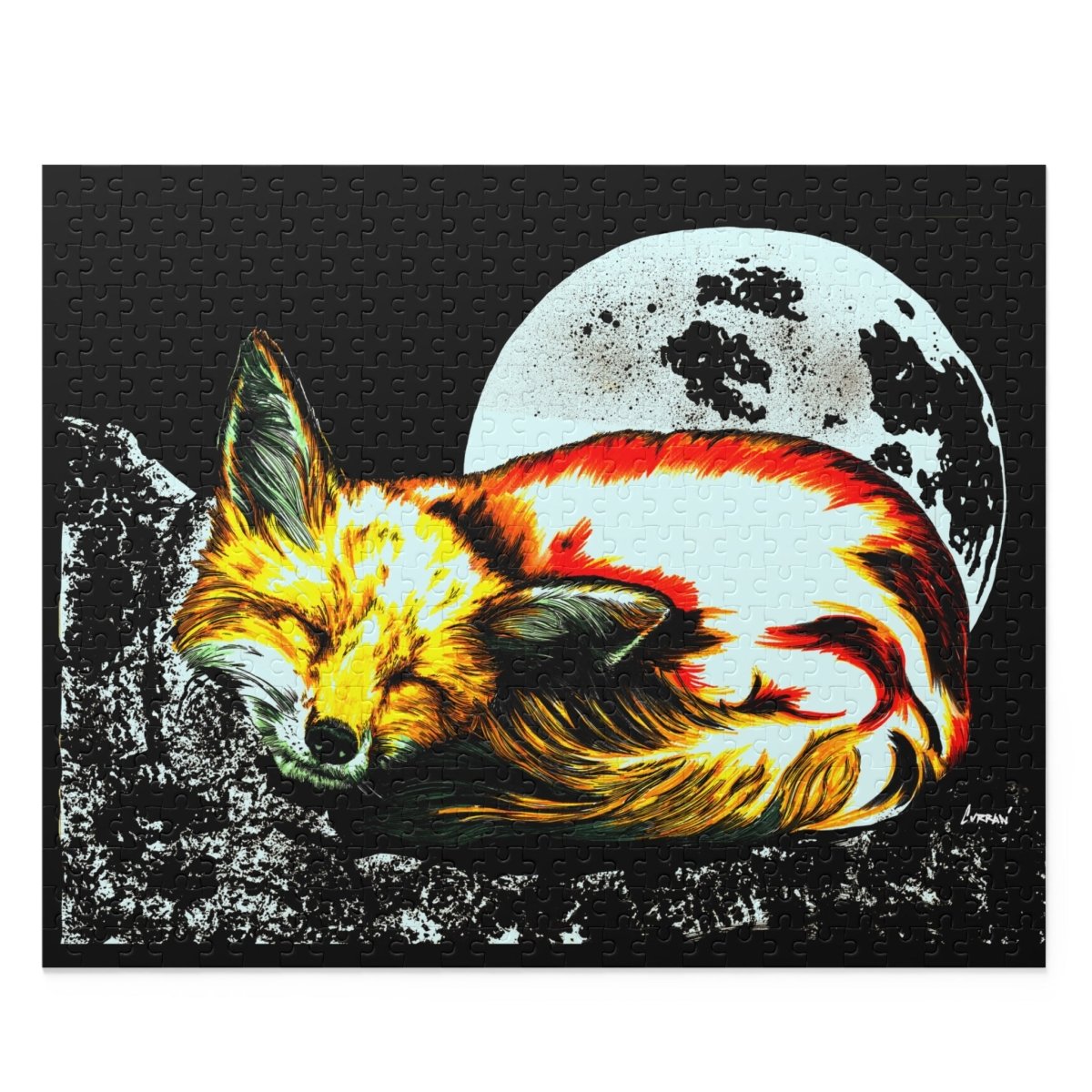 Dreamy Fox Moon Puzzle - 120, 252, 500 Pieces - Curran Artworks