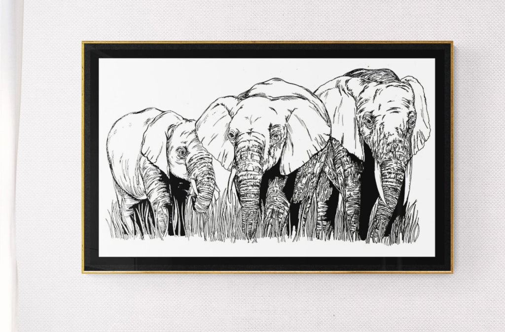 Elephant Family 1 Digital Download - Curran Artworks