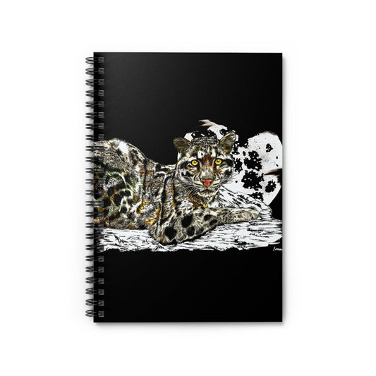 Exotic Leopard Spiral Notebook - Ruled Line for Nature Lovers - Curran Artworks