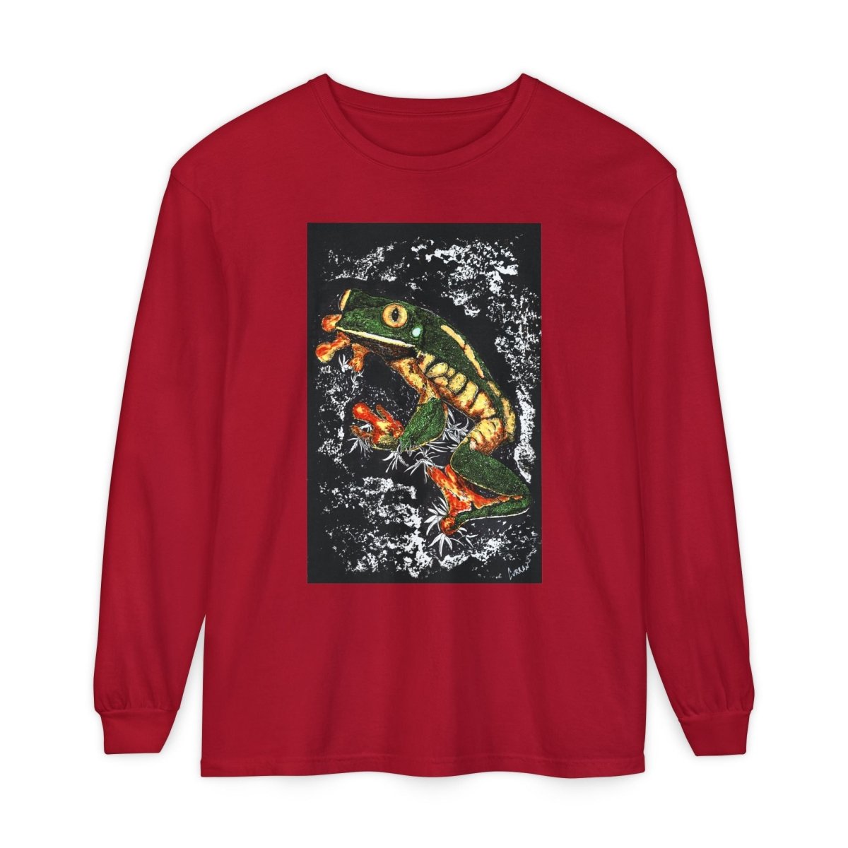 Frog Art Unisex Long Sleeve T-Shirt - Nature - Inspired Casual Wear - Curran Artworks