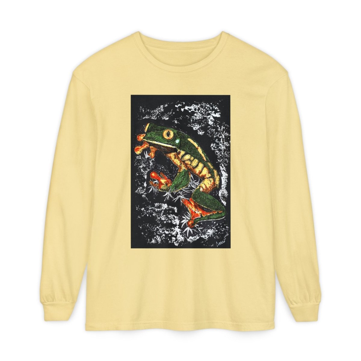 Frog Art Unisex Long Sleeve T-Shirt - Nature - Inspired Casual Wear - Curran Artworks