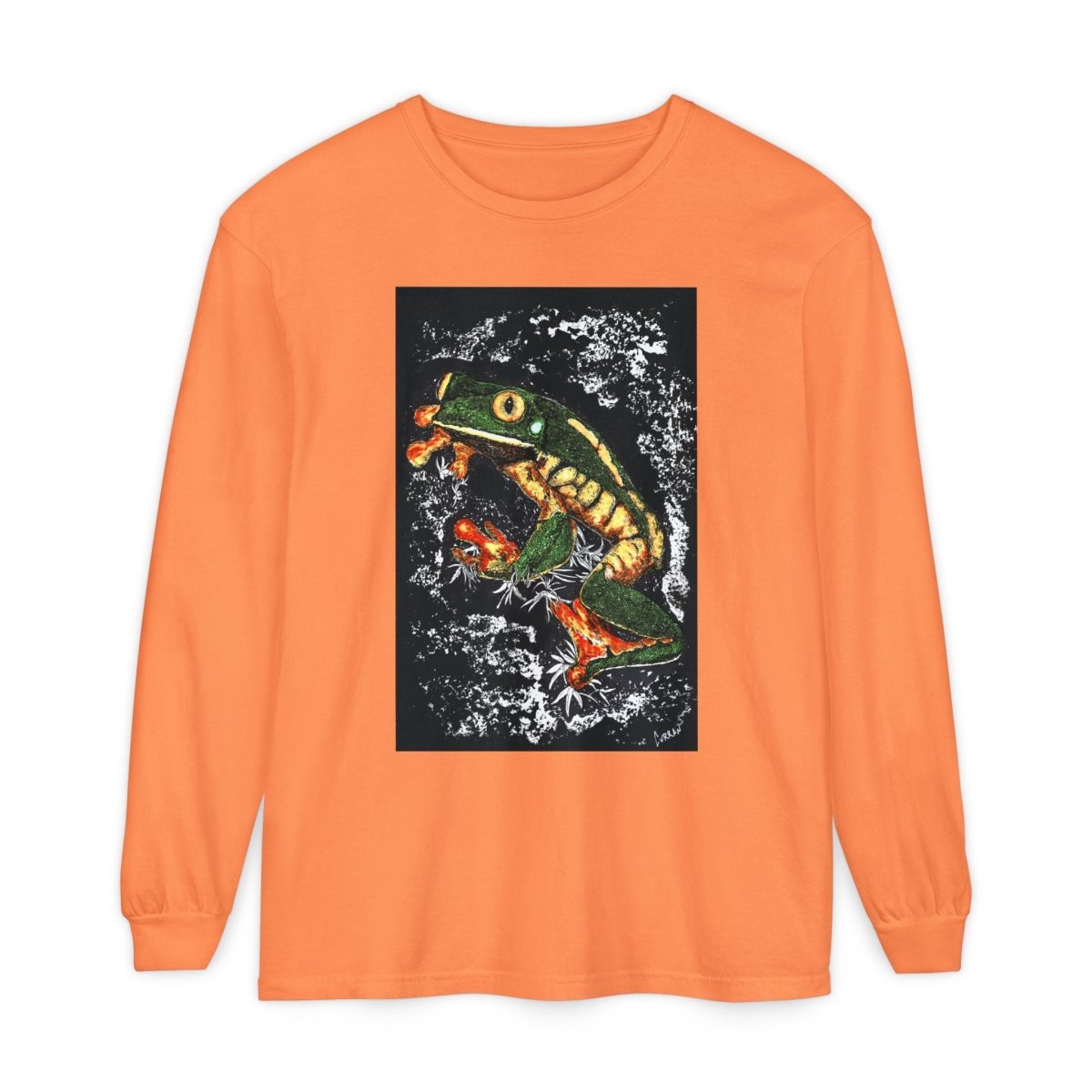 Frog Art Unisex Long Sleeve T-Shirt - Nature - Inspired Casual Wear - Curran Artworks
