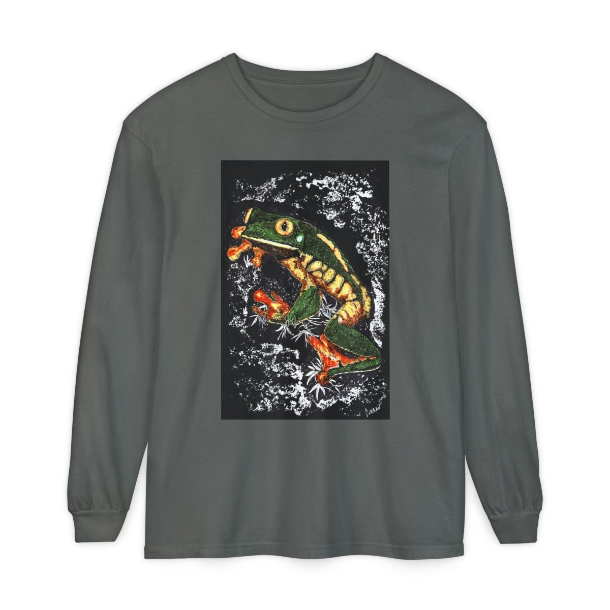 Frog Art Unisex Long Sleeve T-Shirt - Nature - Inspired Casual Wear - Curran Artworks