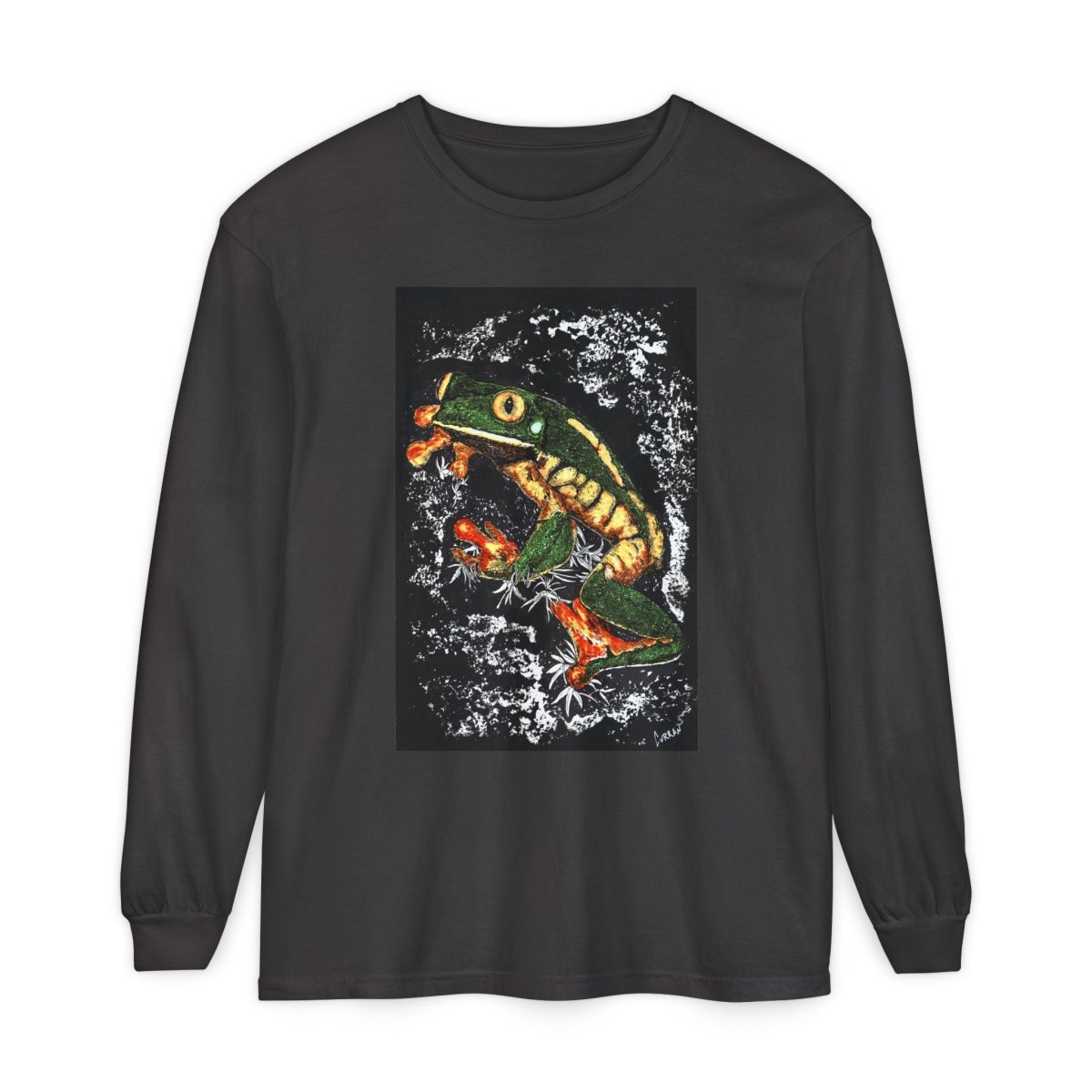 Frog Art Unisex Long Sleeve T-Shirt - Nature - Inspired Casual Wear - Curran Artworks