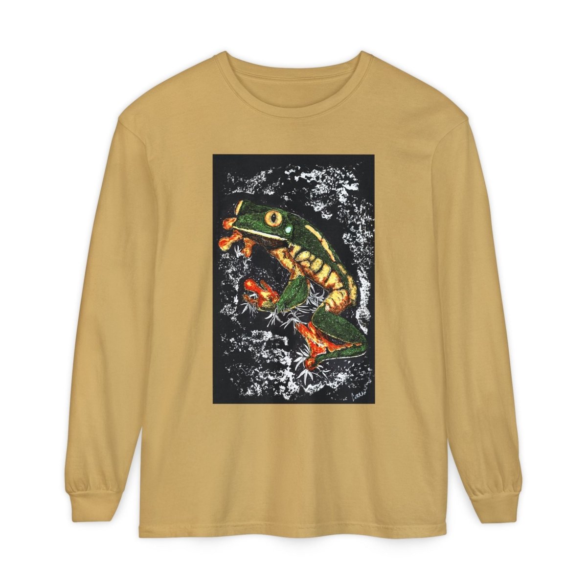 Frog Art Unisex Long Sleeve T-Shirt - Nature - Inspired Casual Wear - Curran Artworks