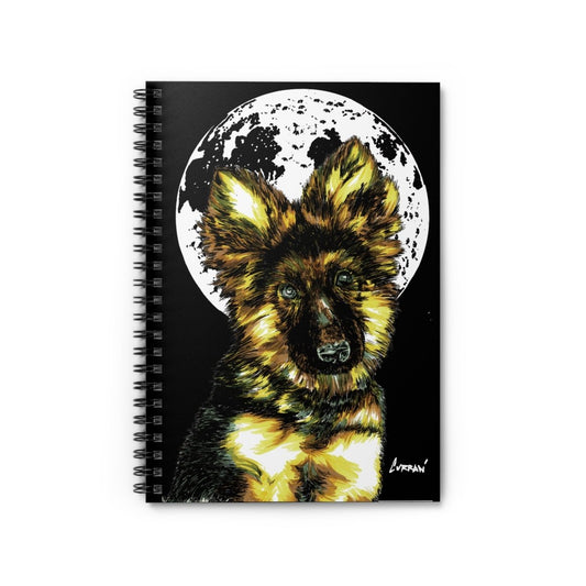 German Sheppard Spiral Notebook - Ruled Line - Curran Artworks