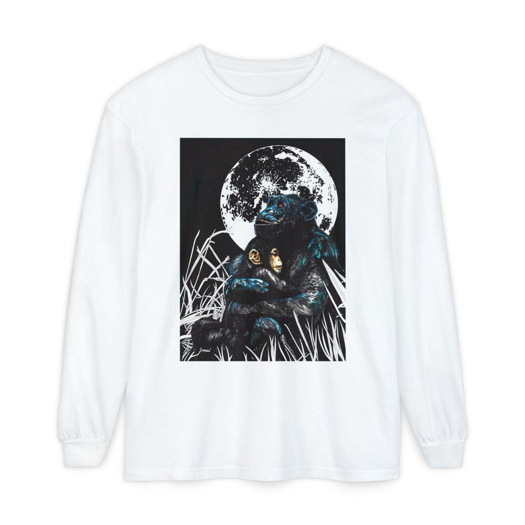 Gorilla and Child Long Sleeve T-Shirt - Nature - Inspired Gift for Animal Lovers - Curran Artworks