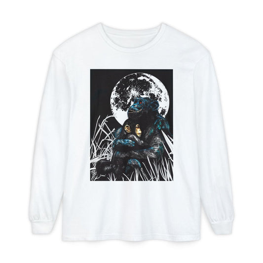 Gorilla and Child Long Sleeve T-Shirt - Nature - Inspired Gift for Animal Lovers - Curran Artworks