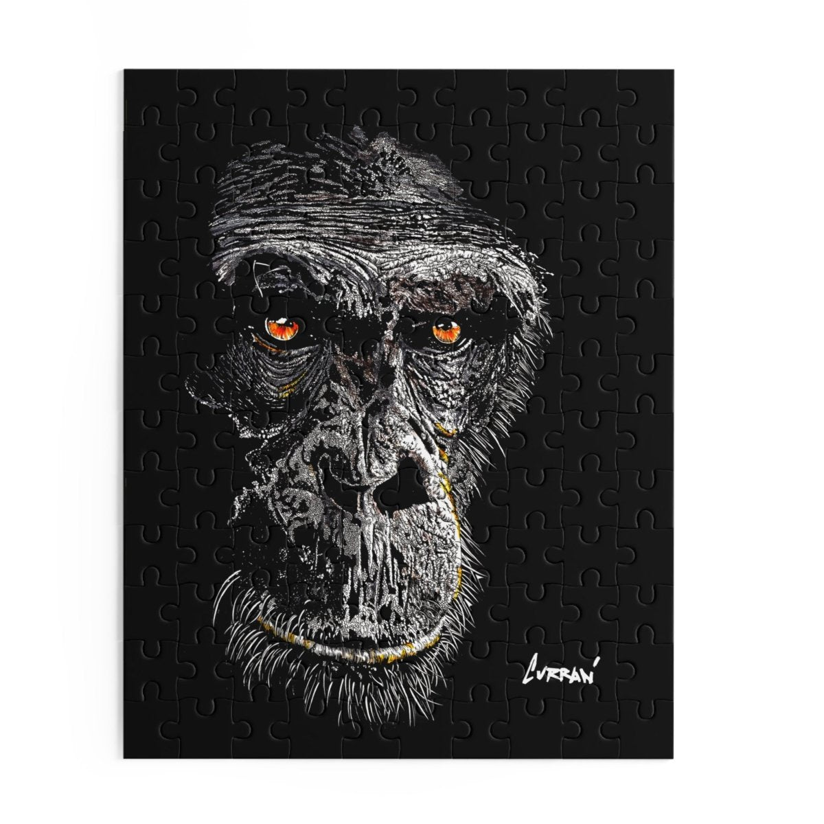 Gorilla Art Puzzle for Adults – 120, 252, 500 - Piece Options - Curran Artworks