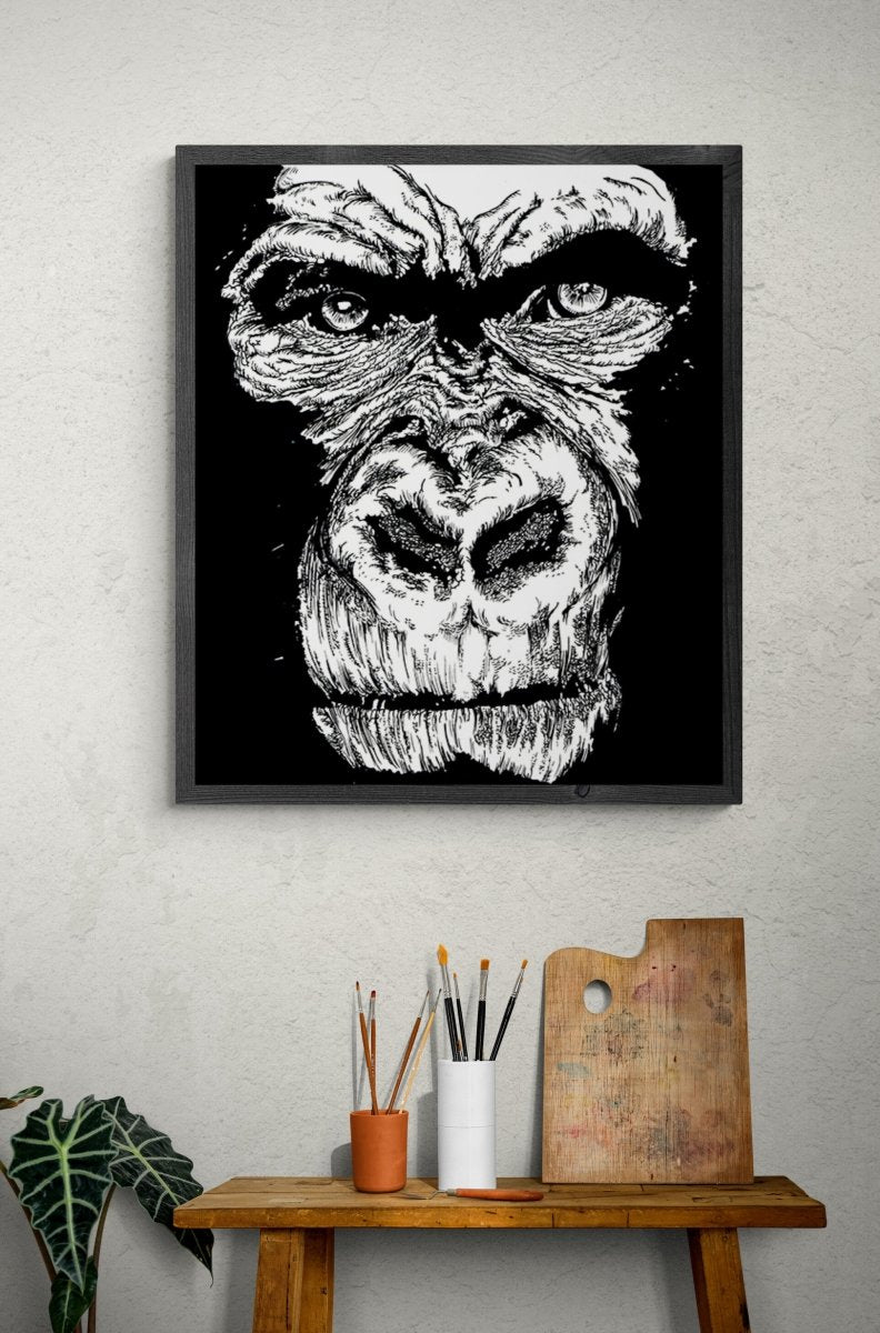 Gorilla Face 1 Digital Download - Curran Artworks
