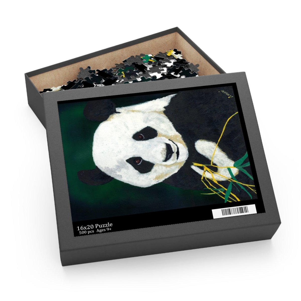 Hand Painted Panda Design - 120 & 500 - Piece Options - Curran Artworks