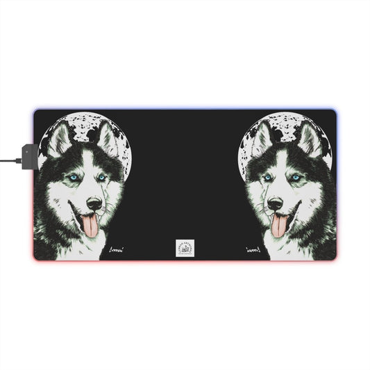 Husky LED Gaming Mouse Pad - Stylish and Functional for Gamers - Curran Artworks