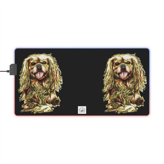 Illuminated Cocker Spaniel - Themed Gaming Mouse Pad - RGB LED Light - Curran Artworks