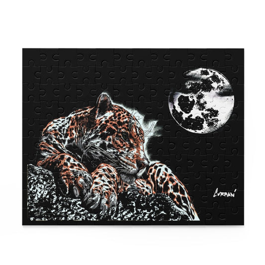 Jaguar Moon Puzzle - 120, 252, 500 - Piece Options | Wildlife Art - Curran Artworks