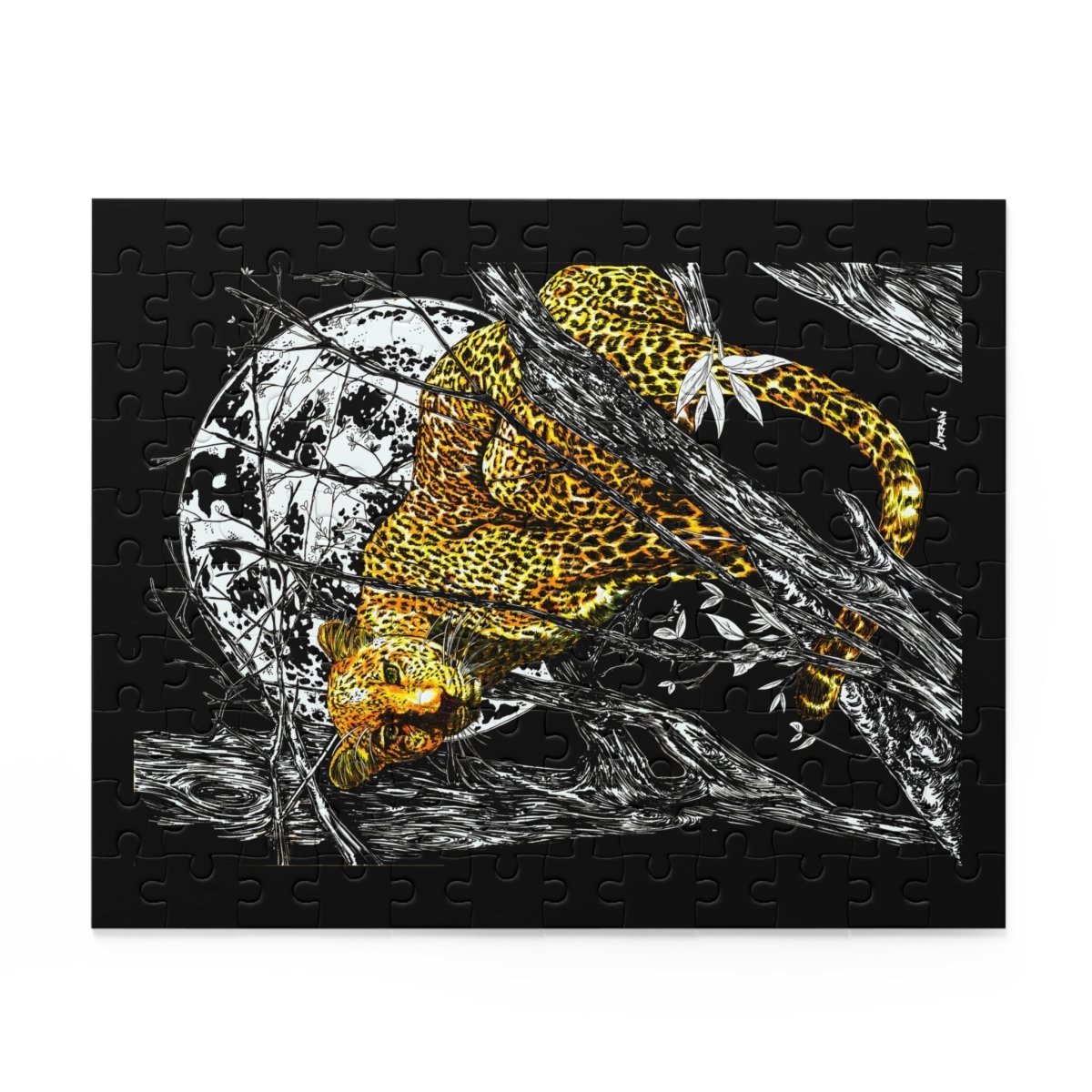 Jungle Leopard Puzzle - 120, 252, 500 - Piece Animal Art for Nature Lovers - Curran Artworks