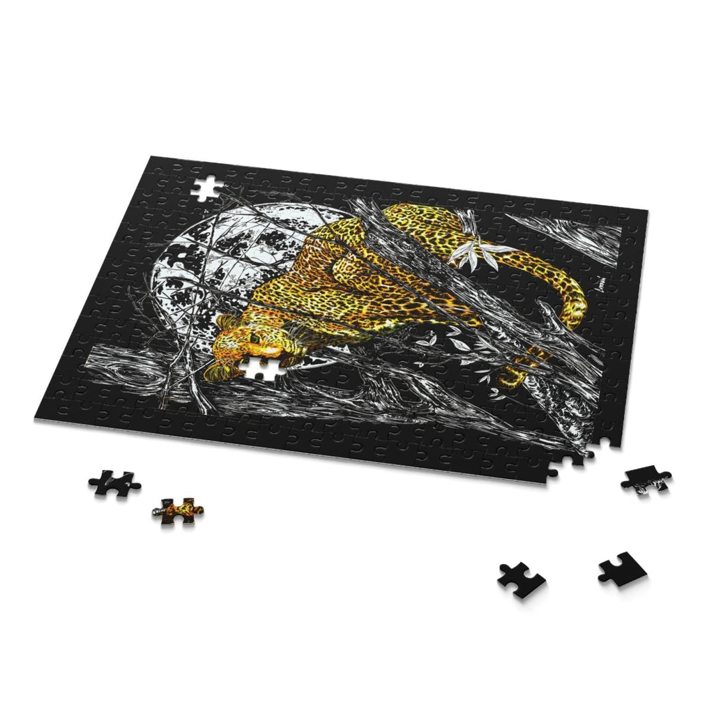 Jungle Leopard Puzzle - 120, 252, 500 - Piece Animal Art for Nature Lovers - Curran Artworks