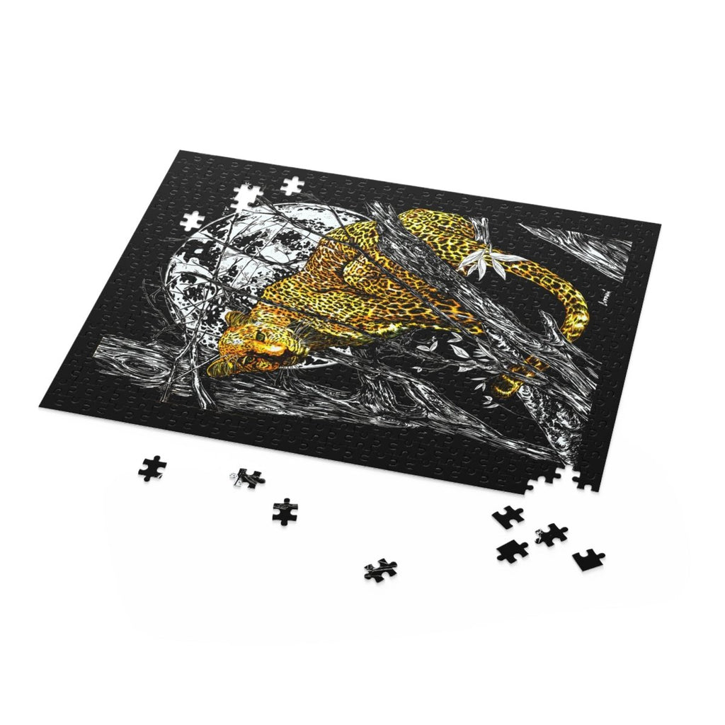 Jungle Leopard Puzzle - 120, 252, 500 - Piece Animal Art for Nature Lovers - Curran Artworks