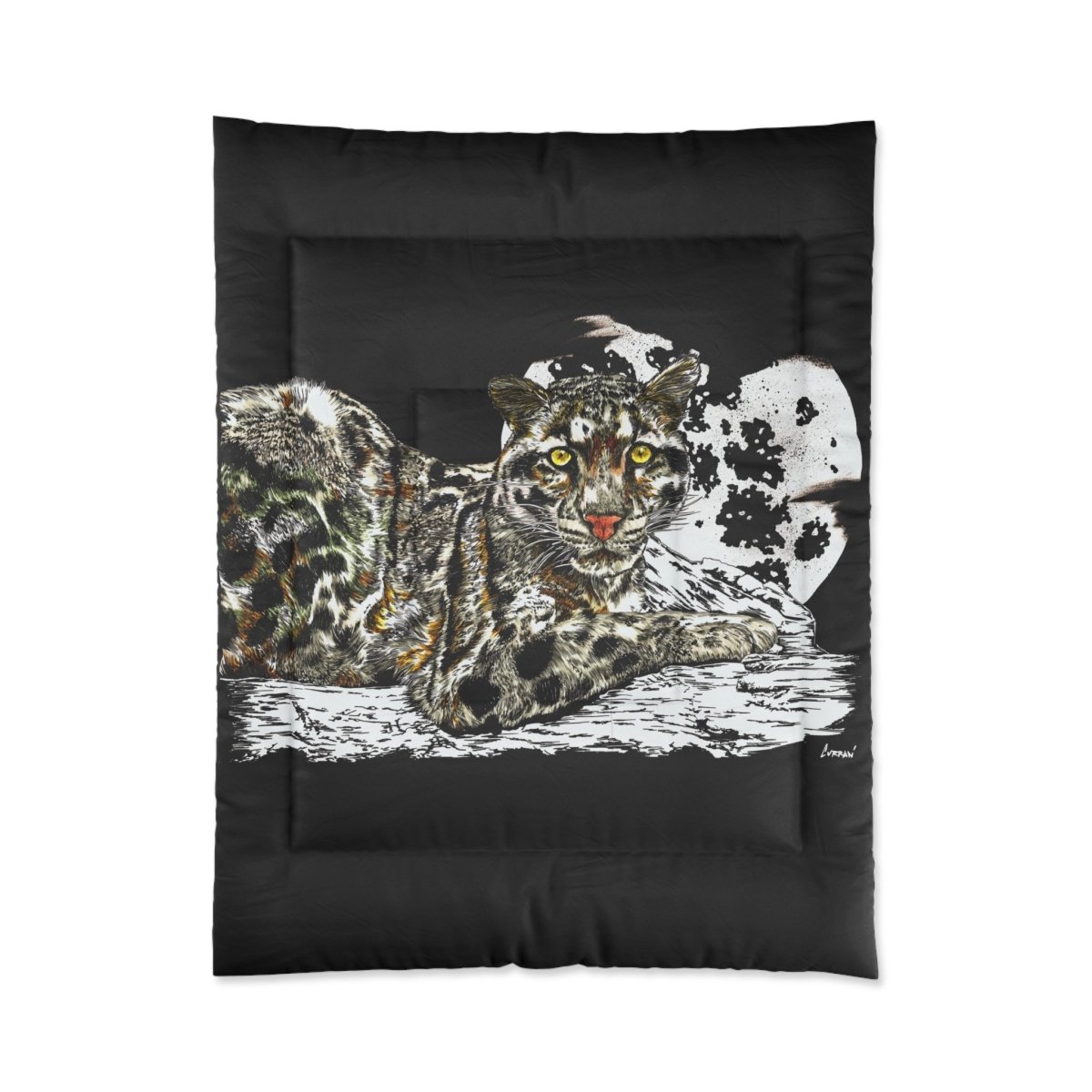 Leopard Comforter Wildlife Design for Cozy Bedrooms - Curran Artworks