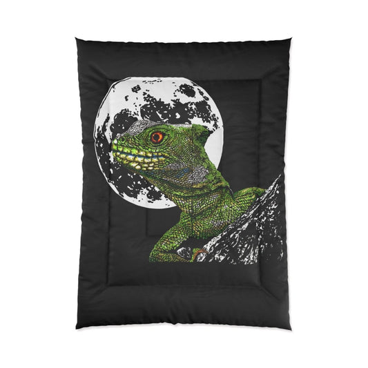 Lizard Moon Comforter - Cozy Bedding for Nature Lovers - Curran Artworks