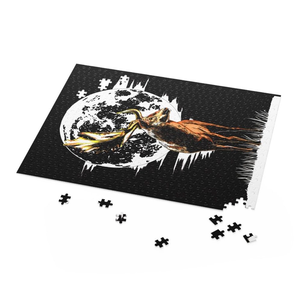Majestic Deer Moon Puzzle - 120/252/500 Pieces | Nature - Themed Home Decor - Curran Artworks