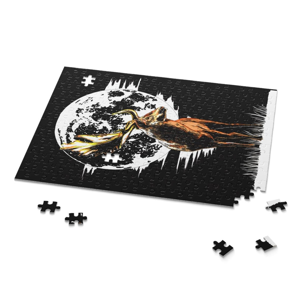 Majestic Deer Moon Puzzle - 120/252/500 Pieces | Nature - Themed Home Decor - Curran Artworks