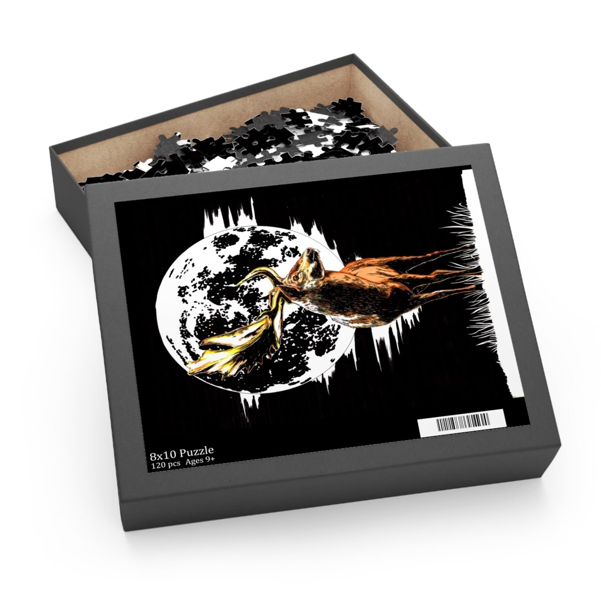 Majestic Deer Moon Puzzle - 120/252/500 Pieces | Nature - Themed Home Decor - Curran Artworks