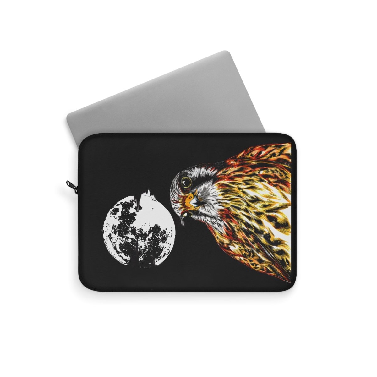 Majestic Falcon Laptop Sleeve - Artistic Design for Nature Lovers - Curran Artworks