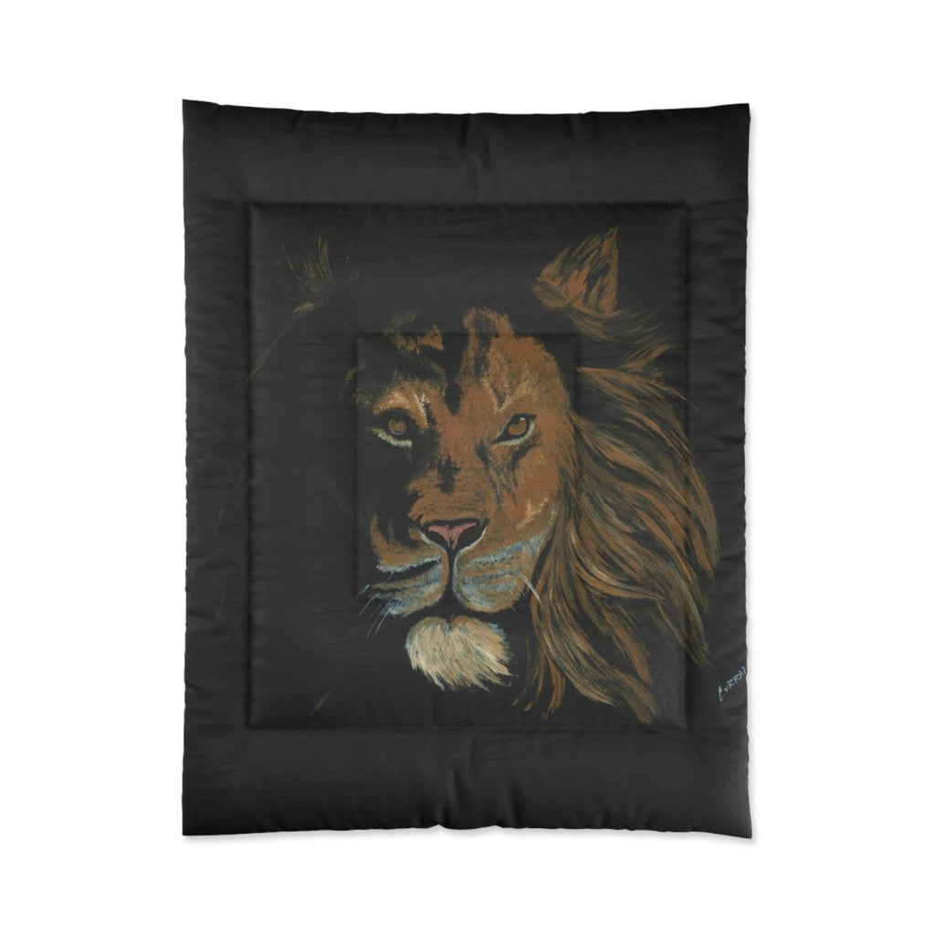 Majestic Lion Comforter - Cozy Animal - Themed Bedding for Nature Lovers - Curran Artworks