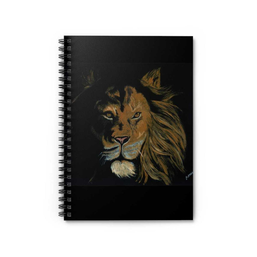 Majestic Lion Spiral Notebook - Ruled Lines for Inspiration & Creativity - Curran Artworks
