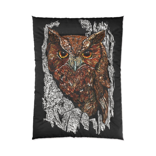 Majestic Owl Comforter - Cozy Nature - Inspired Bedding for Wildlife Lovers - Curran Artworks