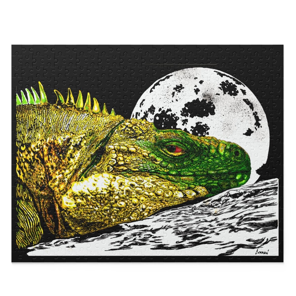 Majestic Reptile Night Puzzle - 120/252/500 Pieces - Curran Artworks