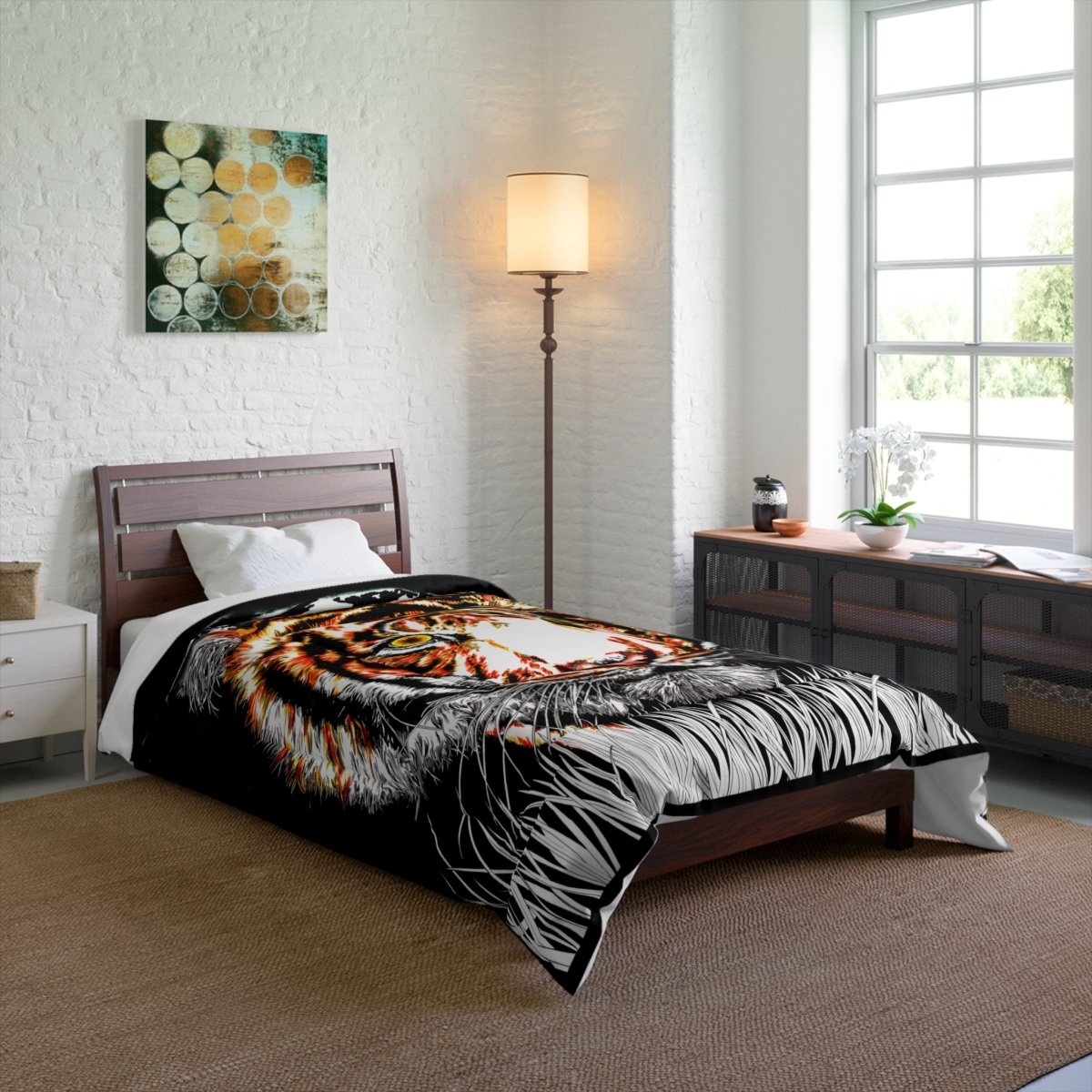 Majestic Tiger Comforter – Fierce Animal - Inspired Bedding for Wild Decor Lovers - Curran Artworks