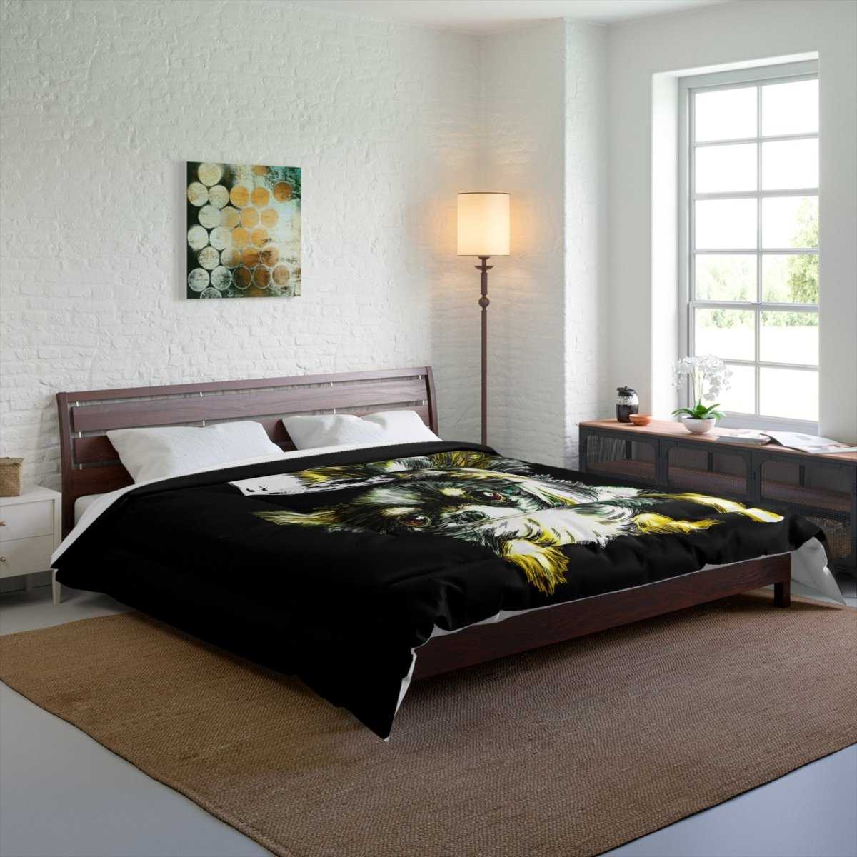 Moonlit Chihuahua Comforter - Cozy Pet Lover Bedding - Curran Artworks
