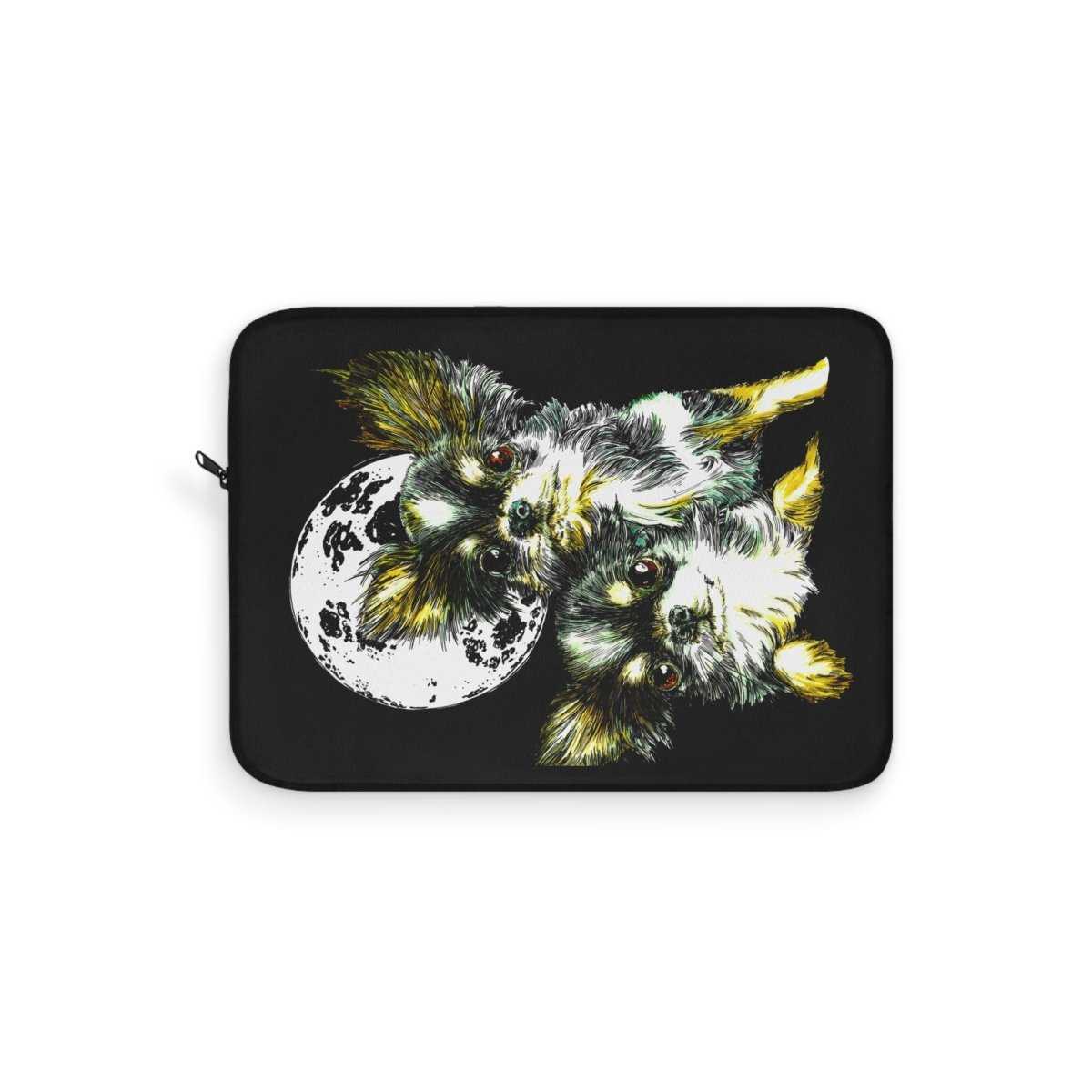 Moonlit Chihuahua Laptop Sleeve - Cute Dog Art for Pet Lovers - Curran Artworks