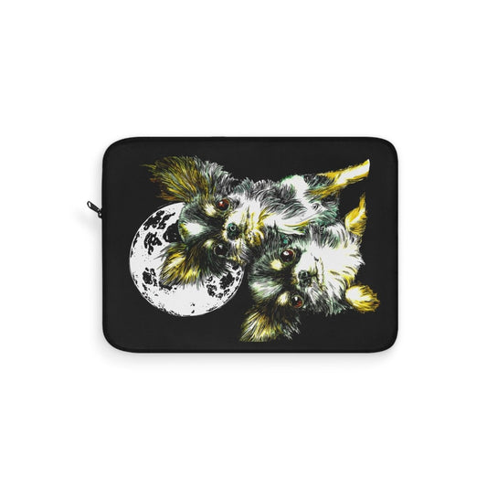 Moonlit Chihuahua Laptop Sleeve - Cute Dog Art for Pet Lovers - Curran Artworks