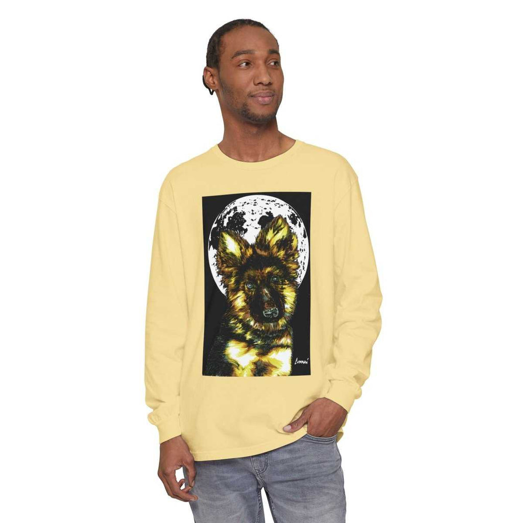 German Shepherd Puppy Long Sleeve Tee, the perfect blend