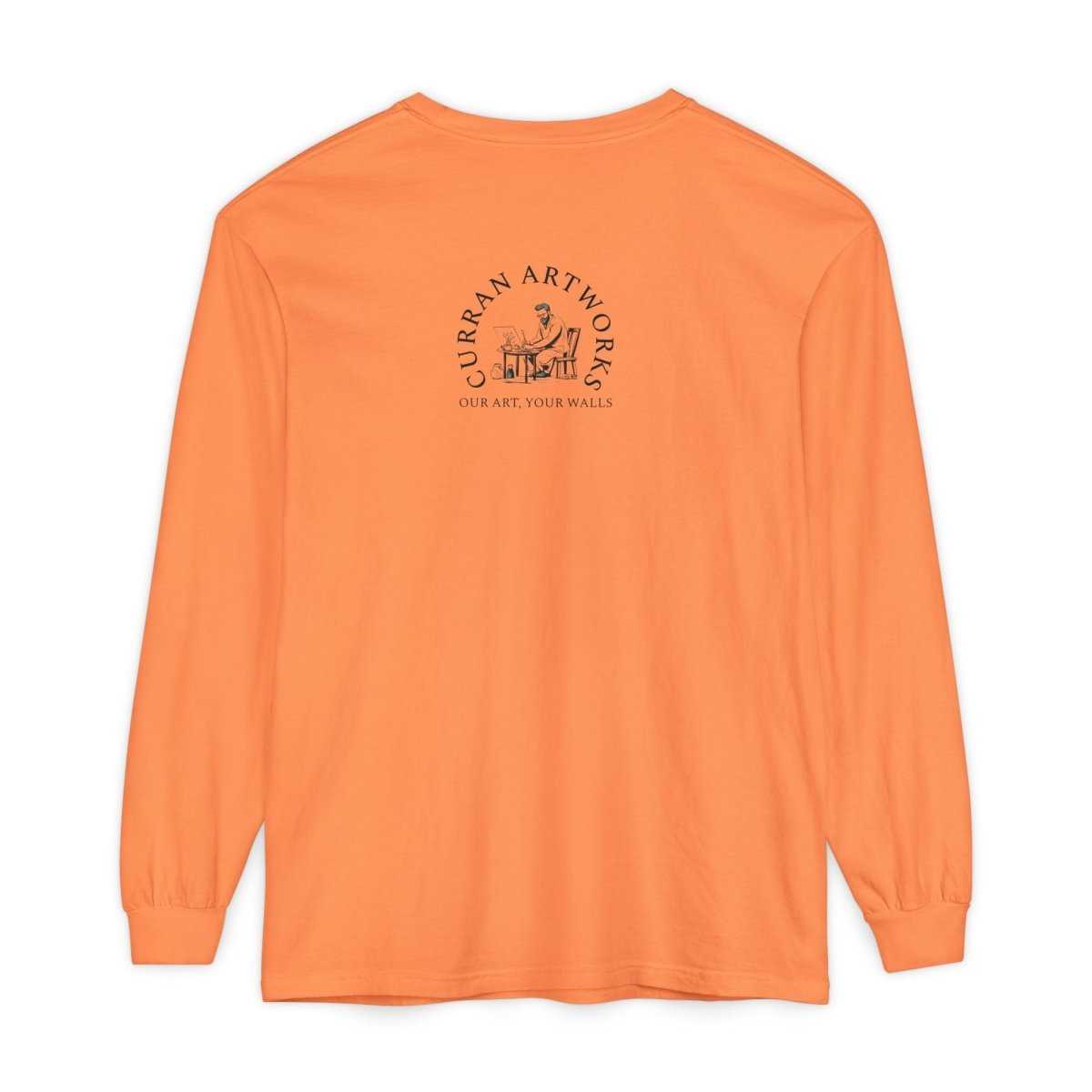 Moonlit German Shepherd Puppy Long Sleeve Tee - Curran Artworks