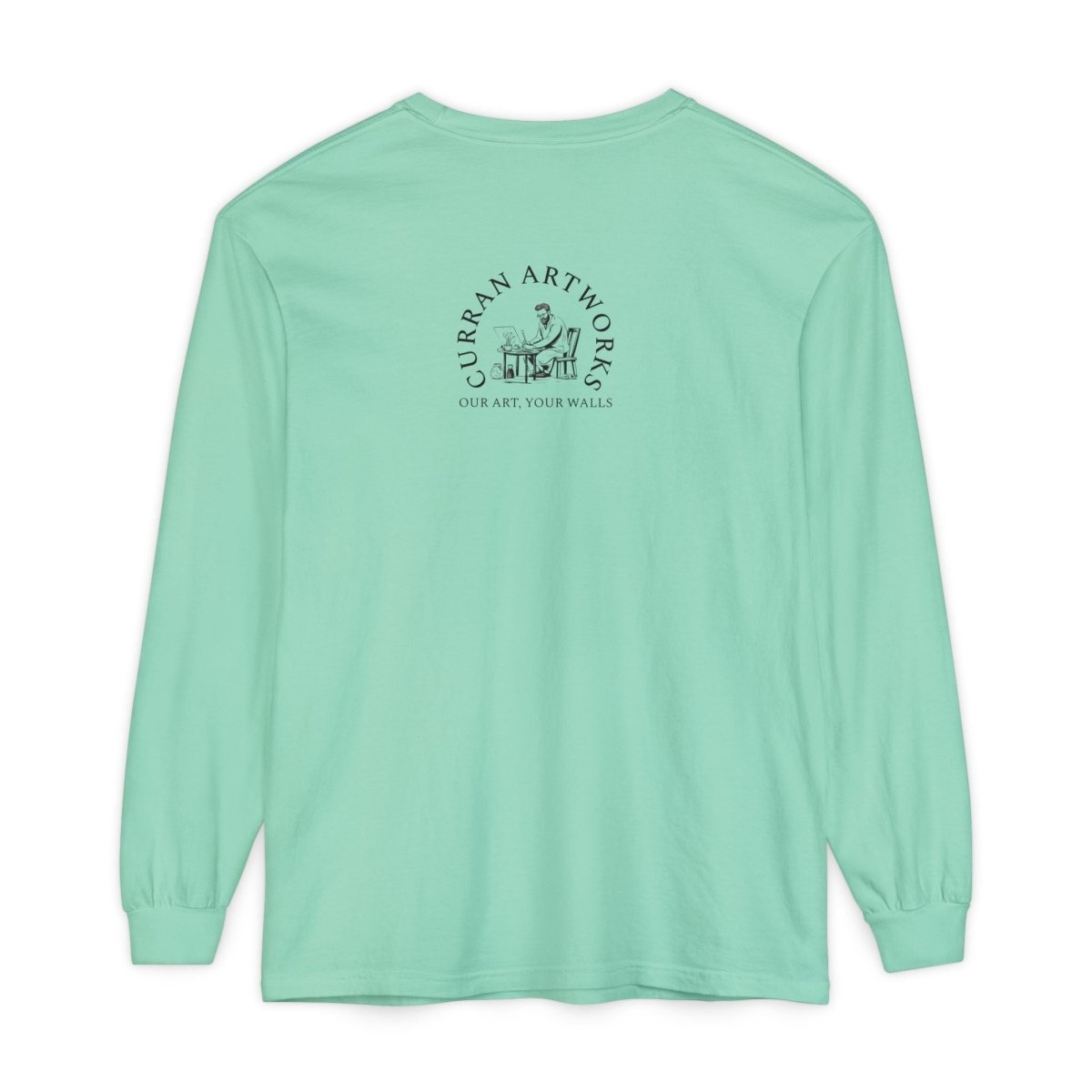 Moonlit German Shepherd Puppy Long Sleeve Tee - Curran Artworks
