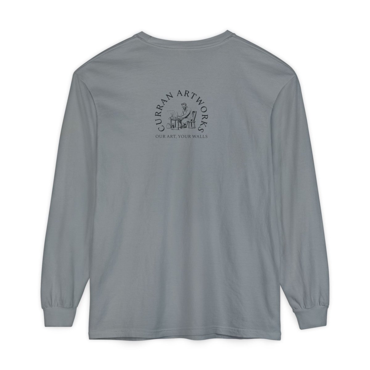 Moonlit German Shepherd Puppy Long Sleeve Tee - Curran Artworks