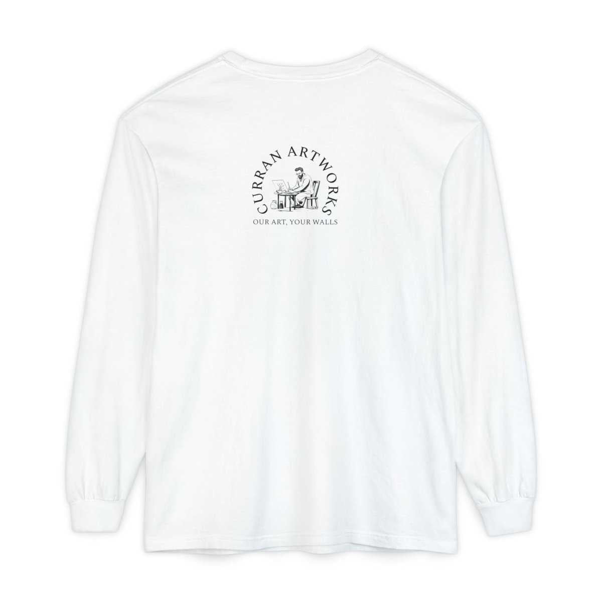Moonlit German Shepherd Puppy Long Sleeve Tee - Curran Artworks