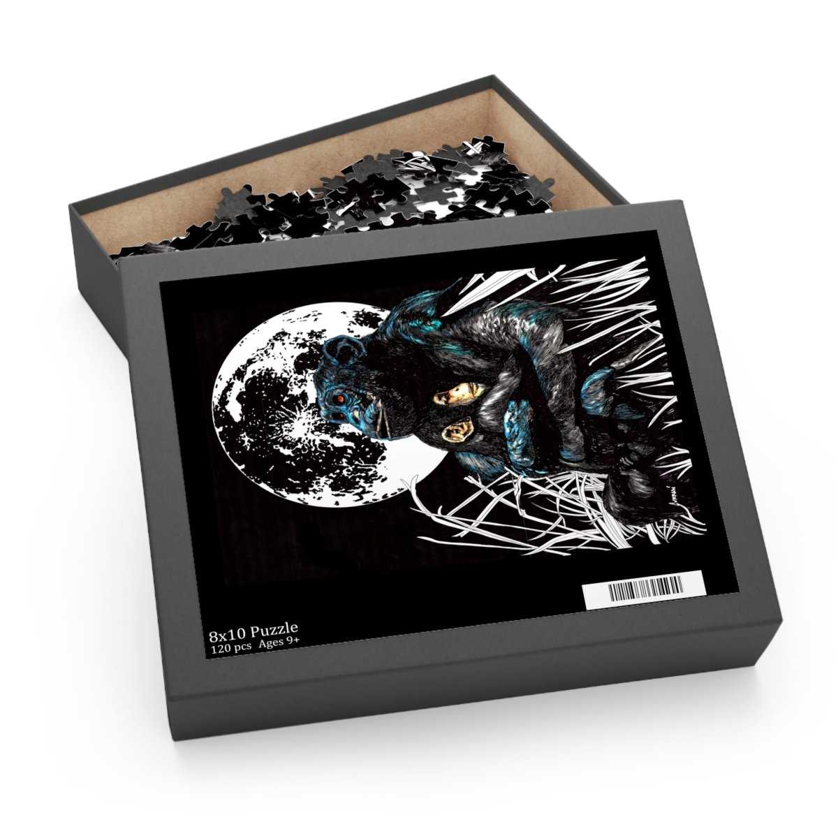 Moonlit Gorilla and Child Puzzle - 120, 252, 500 - Piece Jigsaw for Animal Lovers - Curran Artworks