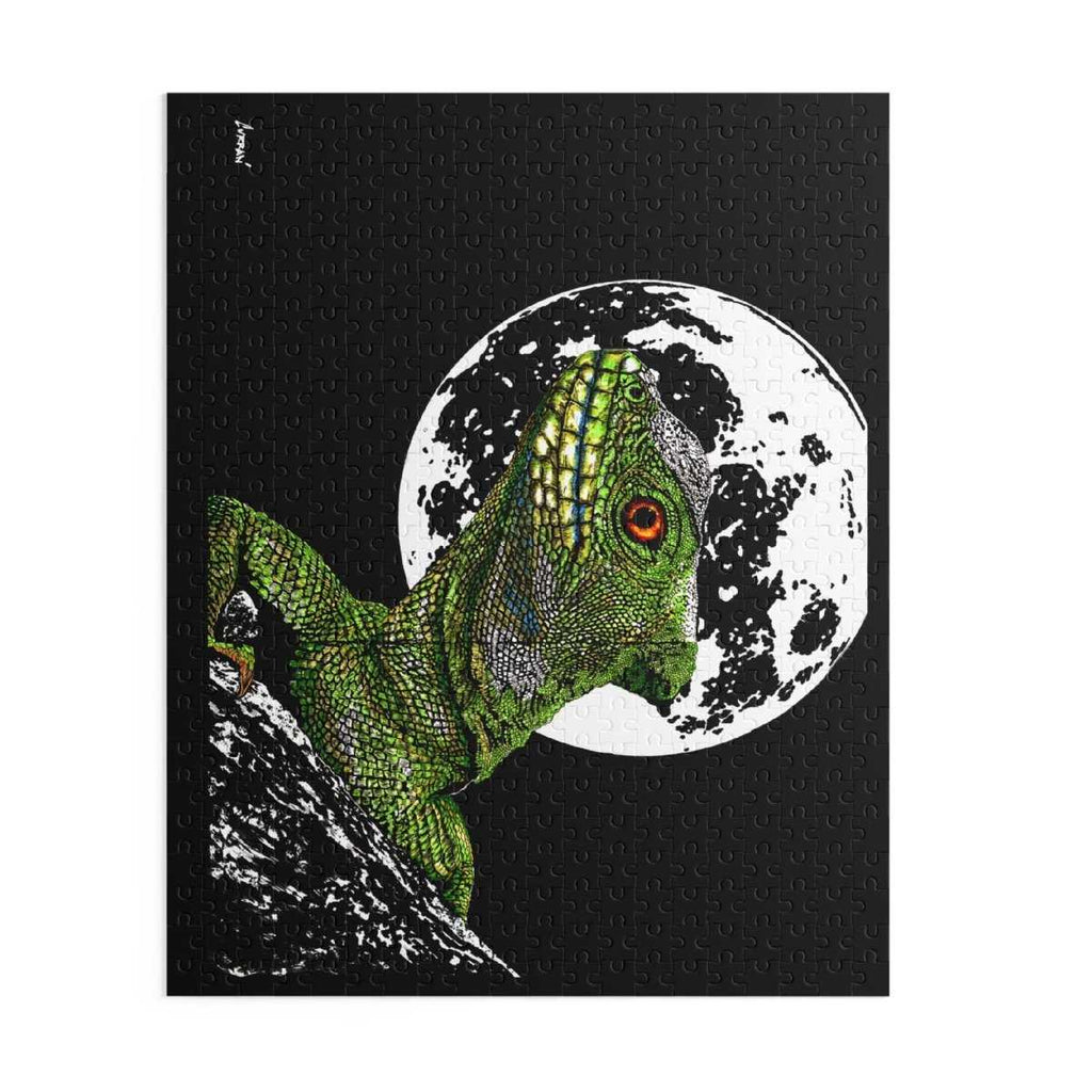 Moonlit Lizard Puzzle - 120, 252, 500 - Piece - Curran Artworks