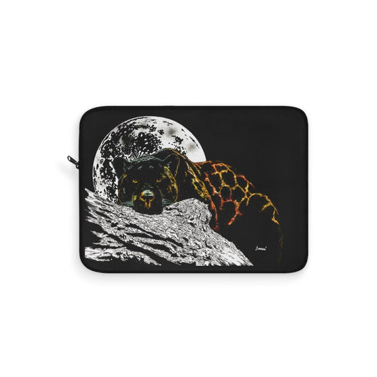 Moonlit Panther Laptop Sleeve - Ideal for Nature Lovers and Adventurers - Curran Artworks
