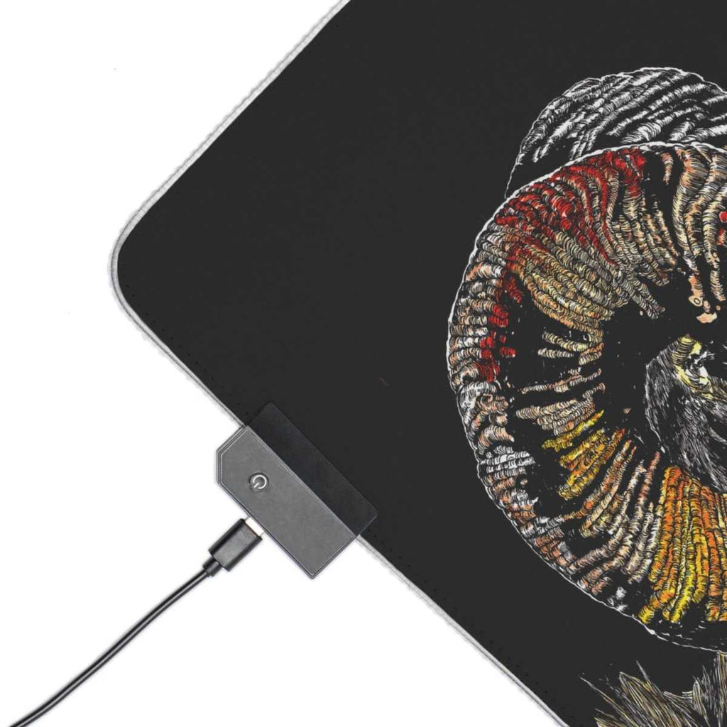 Mountain Ram LED Gaming Mouse Pad with Astrological Ram