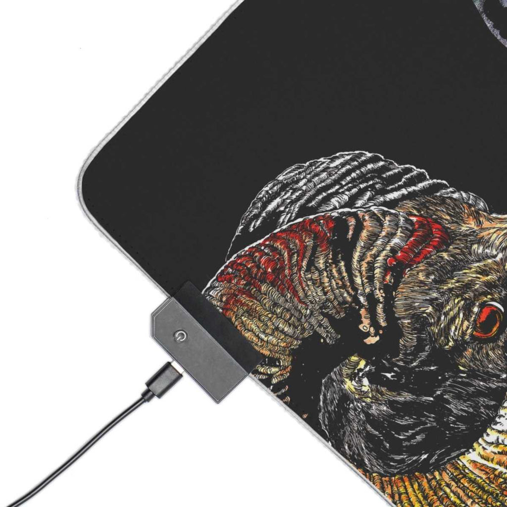 Mountain Ram LED Gaming Mouse Pad with Astrological Ram