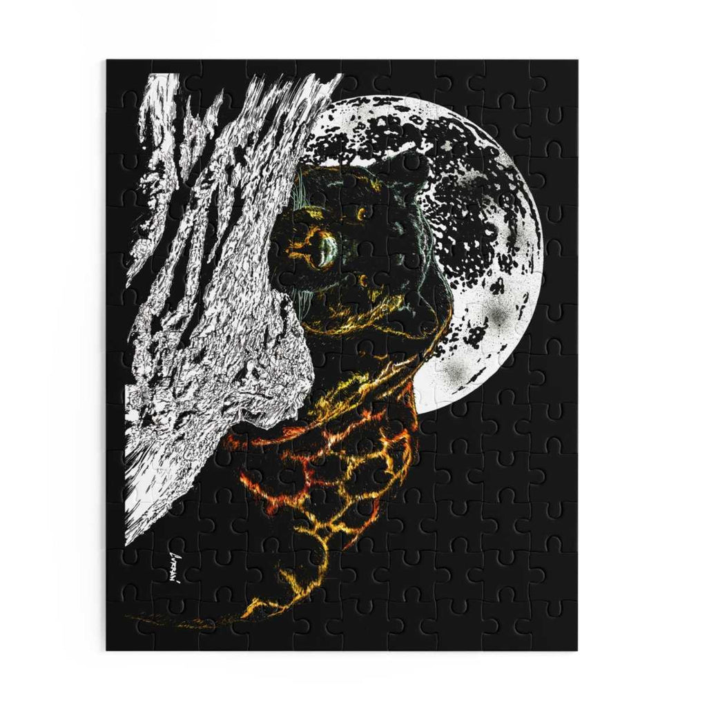 Mystical Hand Drawn Panther Art Puzzle - 500 - Piece Jigsaw for Nature Lovers - Curran Artworks