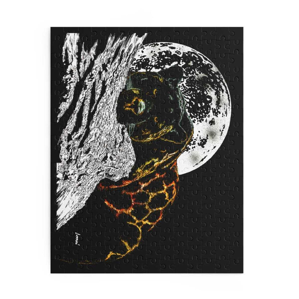 Mystical Hand Drawn Panther Art Puzzle - 500 - Piece Jigsaw for Nature Lovers - Curran Artworks
