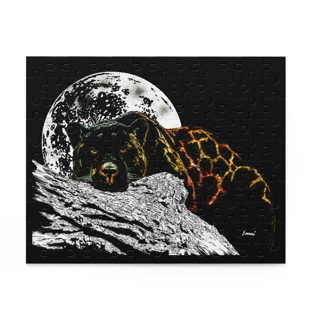 Mystical Hand Drawn Panther Art Puzzle - 500 - Piece Jigsaw for Nature Lovers - Curran Artworks