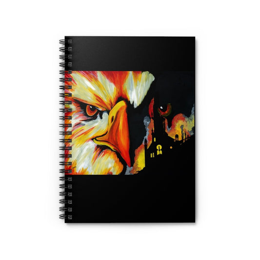 Mythical Phoenix Spiral Notebook - Perfect for Artists & Dreamers - Curran Artworks