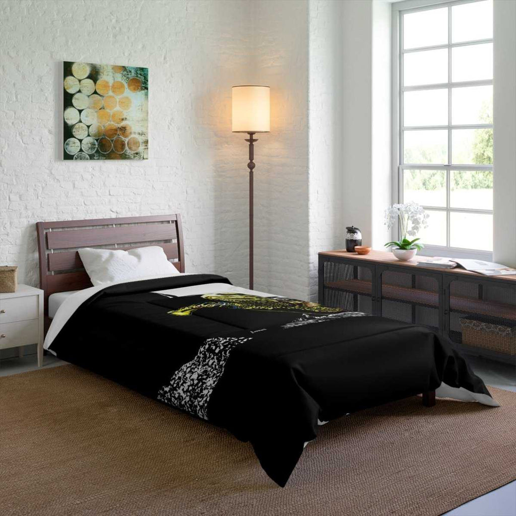 Ocean Turtle Comforter - Stylish Bedding for Nature Lovers - Curran Artworks